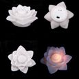 6 pcs Lotus Lanterne Nénuphar LED Petite Veilleuse Décor À La Maison Lanternes Fleurs Lampe pour  PHOTOPHORE - LANTERNE A BOUGIE-2