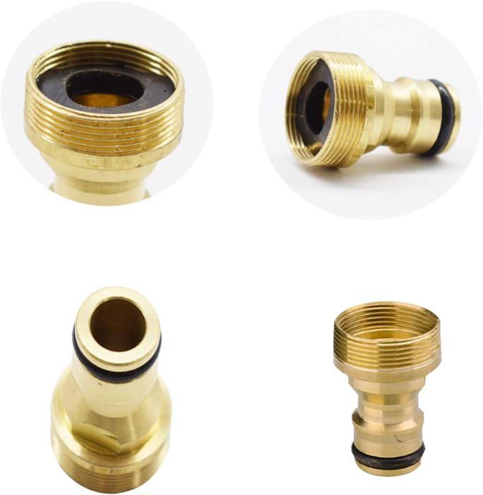 Tuyau Arrosage Connecteur Laiton 2 PCS Adaptateurs De Connexion Rapide Raccord Gardena
