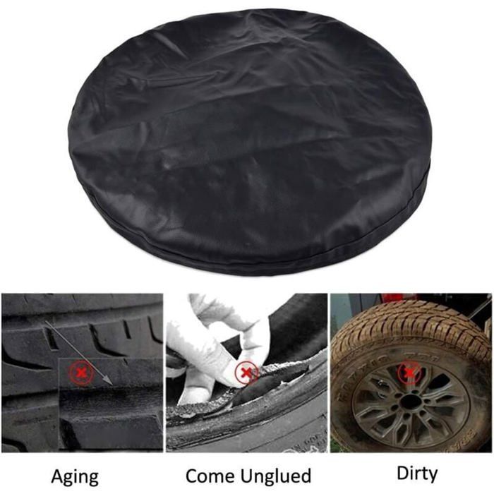 Housse De Pneu De Secours Avec Motif Chevaux - Taille 14 Pouces, Universelle Pour Voiture, SUV, Remorque - Protection Anti-poussière Et UV