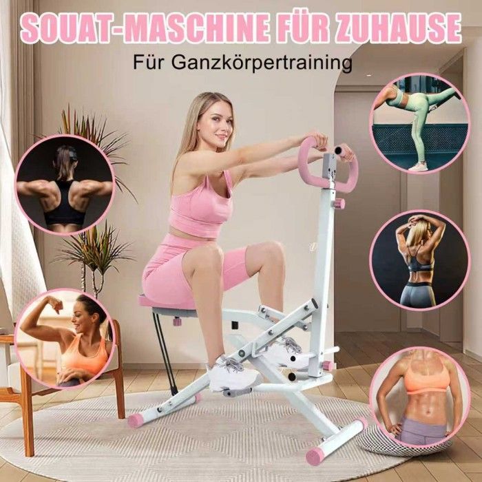 Machine à Squats Pliable - Résistance Réglable Pour Fessiers - écran LCD