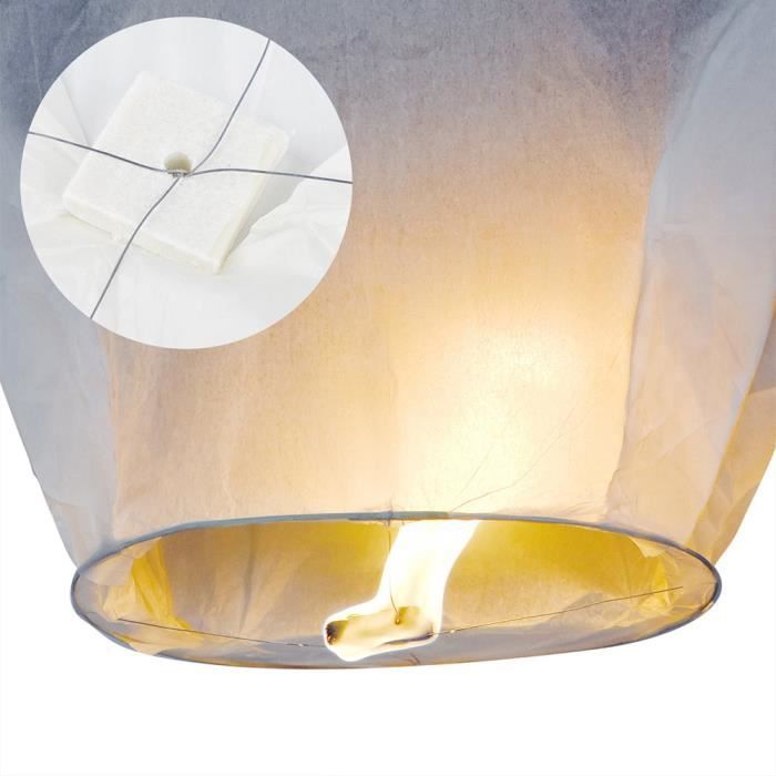 10 LANTERNES CÉLESTES BLANCHES VOLANTES MARIAGE - Maison