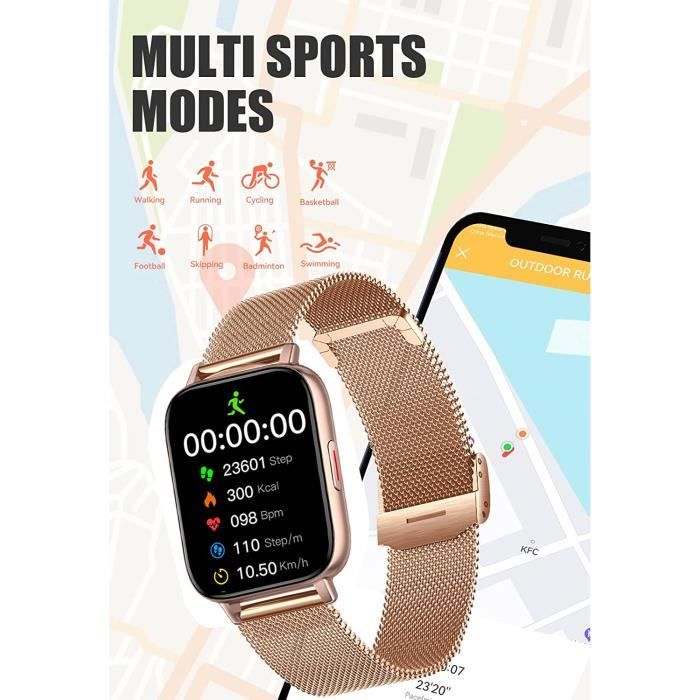 Montre sales connectée badminton