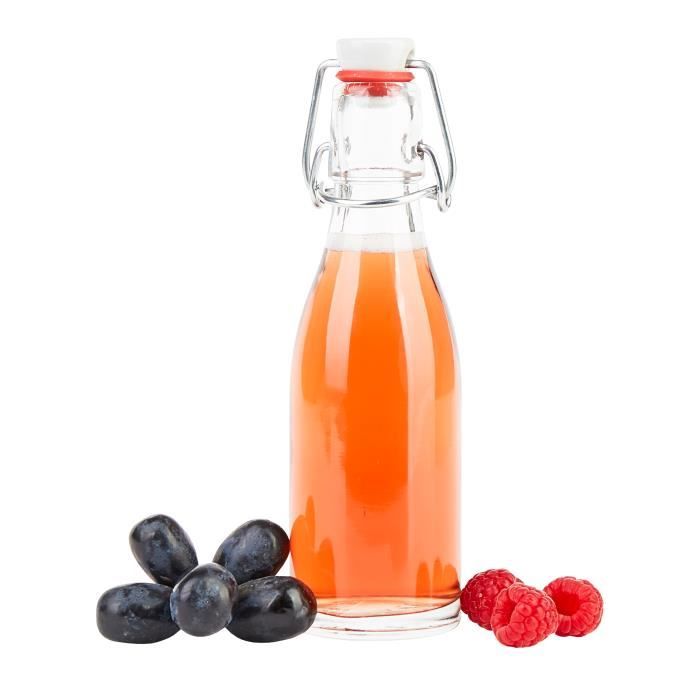 8 Bouteilles En Verre 100ml Amentalove - Avec Entonnoir, étiquettes, Stylo | Pour Shots, Huiles Essentielles, Cadeaux