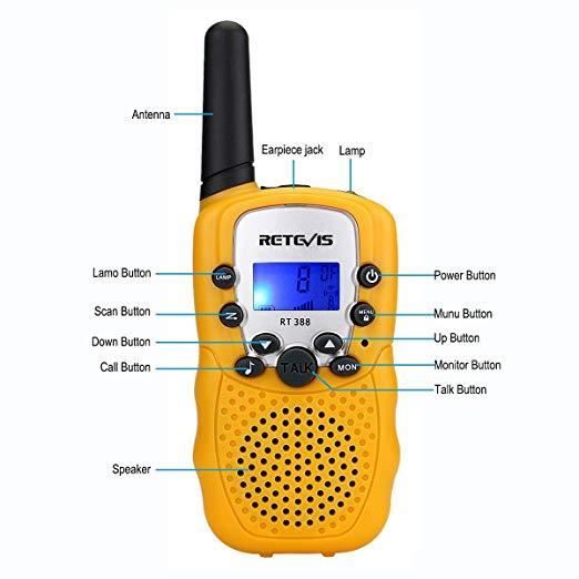 Talkies-Walkies Retevis RT619 - Lot De 4 - PMR446 Sans Licence - VOX - 1300mAh - Avec Casques