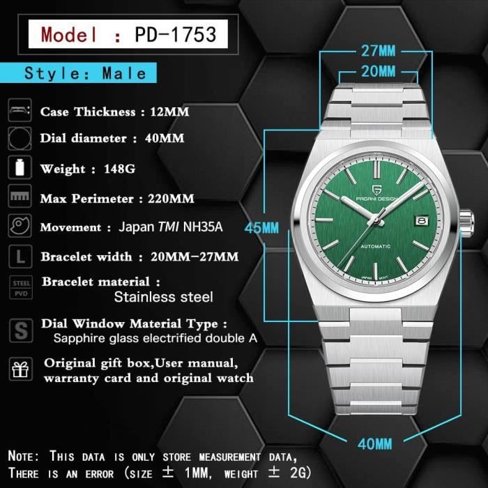 Montre store automatique 40mm