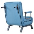 Canapé-lit-fauteuil convertible, dossier réglable sur 6 positions, fauteuil pliable avec oreillers, assise rembourrée-3
