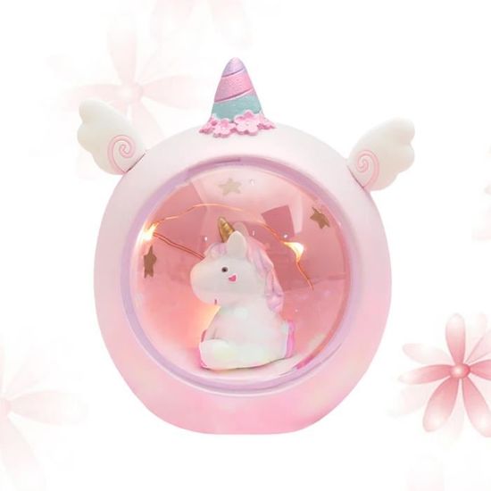 Veilleuse Lampe De Creche De Bebe De Dessin Anime De Resine De Licorne De Lune Pour Les Enfants Cadeaux Jouets Fille Enfant Cdiscount Puericulture Eveil Bebe
