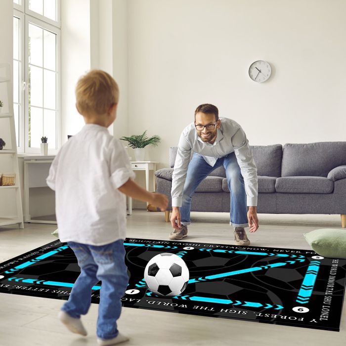 Tapis D'entraînement Basket - 92x67x0,2 Cm, Caoutchouc Antidérapant, Multicolore, Pour Dribble, Intérieur/extérieur