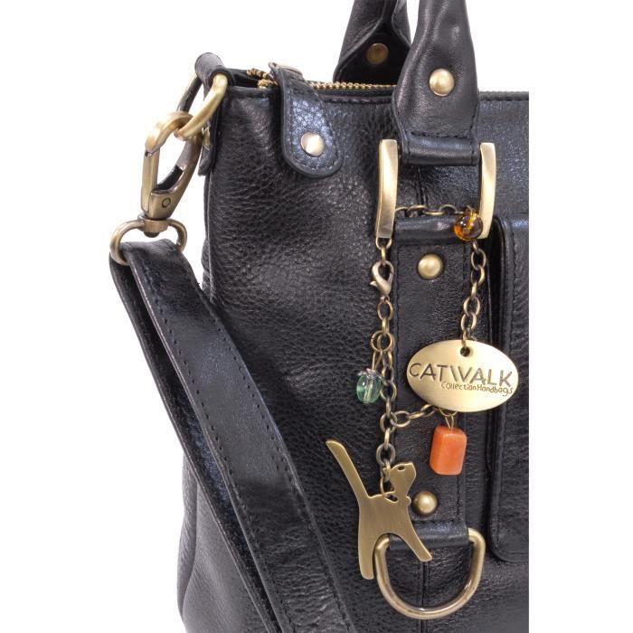 Catwalk Collection Gallery Grand Sac Porté Épaule Cuir Femme - Tote Bag Cabas Avec Bandoulière