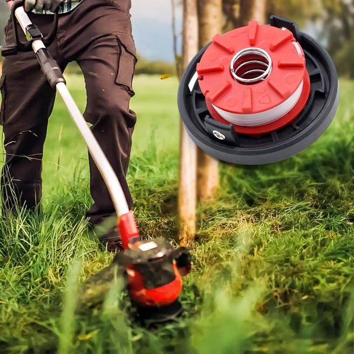 Bobina De Repuesto Compatible Con Einhell GE-CT 36/30 Li | Juego De 4 Bobinas + Tapa + Muelle | Nailon Resistente