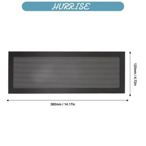 PVC Filtre À Poussière Ventilateur PC Boîtier Antidérapant Cuttable Computer 80mm Mesh Black[374