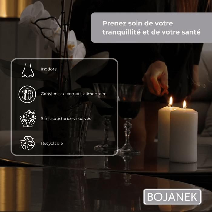 Nappe Transparente Antidérapante PVC 2mm 160x90cm - Protection Table Rectangulaire Lavable
