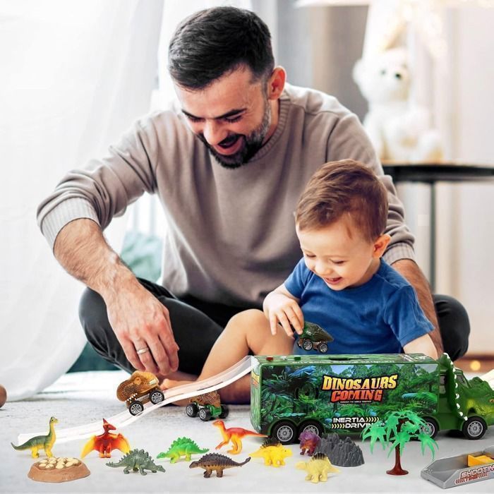 Dinosaures Camion Jouets de Transporteur Camion de Transport à Tirer Dinosaures Cadeaux pour Dinosaures Camion Jouets de Transporteur Camion de Transport à Tirer Dinosaures Cadeaux pour