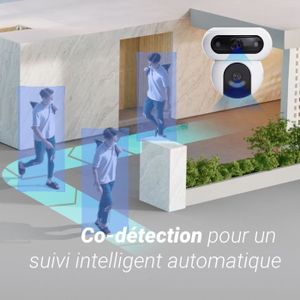 Caméra De Surveillance Extérieure EZVIZ H3K 4K WiFi - Détection Personne/Véhicule, Vision Nocturne Couleur, Alarme, Audio 2 Sens, IP67, Compatible Alexa - 3