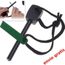 Libertroy Taille Portable Fer Utilisation Durable Allume-feu Flint Matchs Kit de Briquet pour Outil de Survie en Forme de Bouteille Portable pour lext/érieur Argent