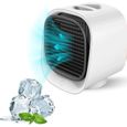 Ventilateur portable / climatiseur portable / rafraîchisseur d'air / humidificateur d'air USB domestique (blanc)