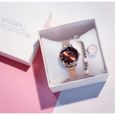2020 nouvelle boîte à bijoux Top marque montre à Quartz + dames Bracelet-montres étanches pour filles et adolescents-0