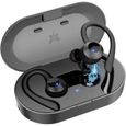 Écouteur Bluetooth Sport,Axloie Écouteur sans Fil Étanche IPX6 Oreillette Bluetooth HiFi Son Stéréo avec Technologie CVC 6.0 réducti-0