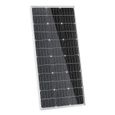 AUFUN 100W 12V Panneau solaire monocristallin, pour la centrale de balcon,RV,maisons de jardin(1 morceau)-0