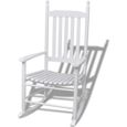 Fauteuil bois blanc