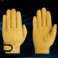 YOSOO Gants de protection du travail Gants de travail en cuir Protection du travail Outil de protection du auto gants XL Jaune-0
