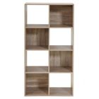 COMPO Meuble de rangement contemporain 8 cases coloris chêne - L 62 cm