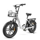 SMARTAI Samebike C05 Pro Vélo électrique 20" - Moteur 500W - Batterie 36V/13Ah - Autonomie 100km - Shimano 7 Vitesses - Pneus 20*4",Blanc