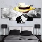 BRAND JHB-115 Affiche murale de peinture sur toile de Style moderne, personnage de dessin animé One Piece Monkey d Luffy av(Sans cadre)