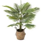 FUIENKO Plante artificielle Palmier Areca Dypis Lutescens-avec pot tissé-Ø17cm H112cm