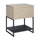 Meuble de salle de bain WILL - MOB-IN - Caisson chêne - Piètement sous vasque - Tiroir - Bois Clair