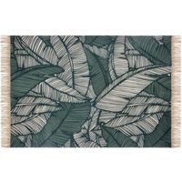 ATMOSPHERA Tapis décoratif en coton - 120 x 170 cm - Vert jungle