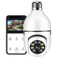 Caméras Dômes - Caméra D ampoule Wifi Type E27 Sécurité Sans Fil 1080p Panoramique Ip