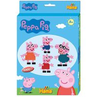 HAMA - Boite Peppa Pig - 2000 perles à repasser taille MIDI et 1 plaque - Loisirs créatifs - Enfant dès 5 ans