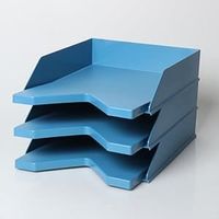 Bac à courrier - bleu - format A4 - JALEMA