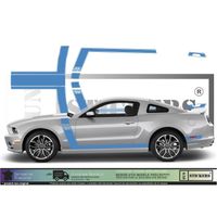 Ford Mustang BOSS 302 KCB - BLEU TURQUOISE - Kit Complet - Tuning Sticker Autocollant Graphic Decals