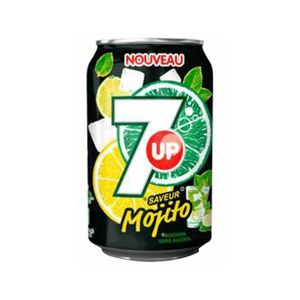ASSORTIMENT SANS ALCOOL 7up Mojito 33cl (lot de 3 packs de 24 soit 72 canettes)