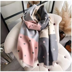 Écharpe étole En Laine Et Cachemire - Rose Saumon - Qualité Pashmina - Cadeau Femme