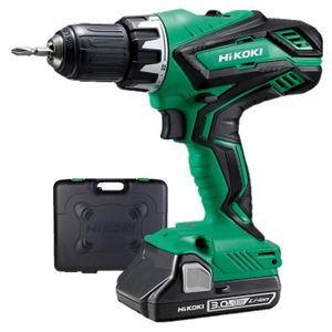 Coffret Perceuse - Visseuse 18 V 3.0 Ah Li-ion + 2 batteries 3.0 Ah + 1 chargeur HIKOKI DS18DJLWBZ