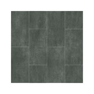 SOLS PVC 3 x 4m - Sol PVC Best - motif Carrelage Gris Foncé