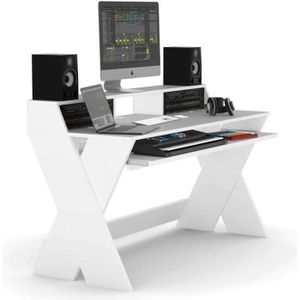 MOBILIER HOME STUDIO GLORIOUS Sound Desk Pro Blanc - mobilier pour dj