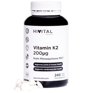 COMPLEMENTS ALIMENTAIRES - VIEILLISSEMENT Vitamine K2 MK7 200 mcg | 240 comprimés végétaliens