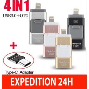 CLÉ USB Clé USB 3.0 512 Go Compatible pour iPhone Flash Dr