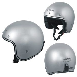 CASQUE MOTO SCOOTER Casque Moto Jet argent tg.XXL Kustom Scooter ECE 2