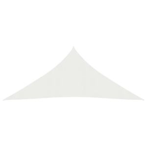 VOILE D'OMBRAGE Voile d'ombrage triangulaire PEHD 160 g-m² blanc 4x5x5 m - Pwshymi