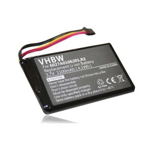 BATTERIE GPS vhbw batterie compatible avec TomTom XXL 540, 540S système de navigation GPS (1100mAh, 3,7V, Li-Ion)