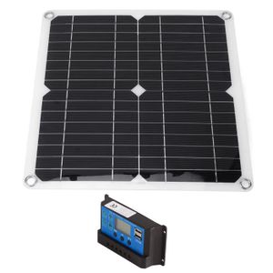 KIT PHOTOVOLTAIQUE VINGVO Kit panneau solaire avec contrôleur 100A Ki