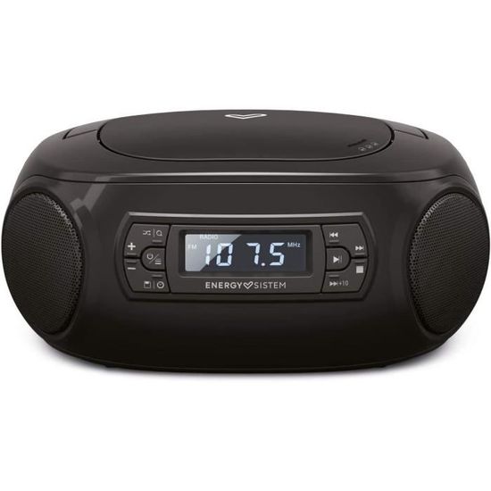 Audizio Nimes Chaîne Stéréo Bluetooth 50W CD USB Radio FM - Blanc, Réveil, Écran LCD, Télécommande