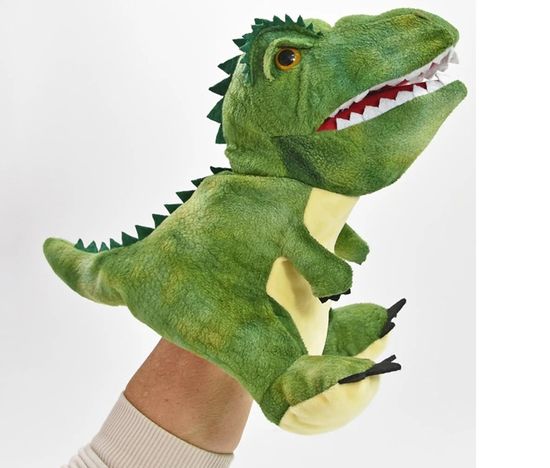 Kit marionnette de main en carton - Dinosaure T-rex - Enfant - Mixte - Bleu Kit marionnette de main en carton - Dinosaure T-rex - Enfant - Mixte - Bleu
