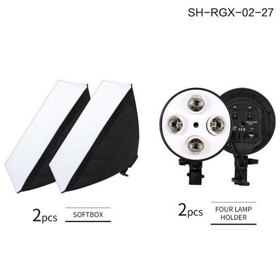 Andoer Photo Studio Lumière Boîte 80x80x80cm Ensemble