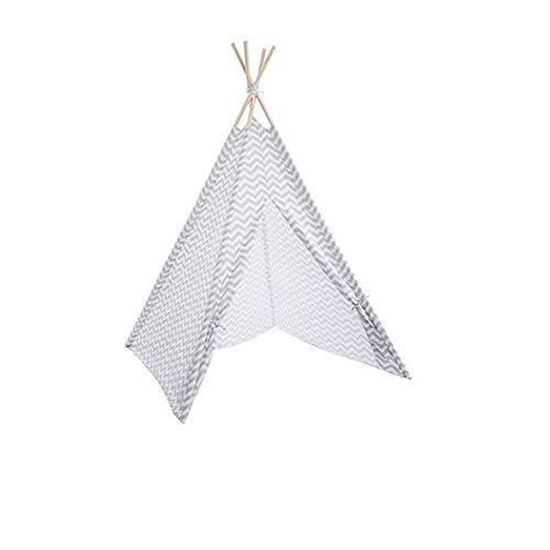 Tente Tipi Enfant 120x120x160cm - Avec Boule Feutre Et Guirlande - Intérieur - Toile Respirante - Salle De Jeux Et Lecture